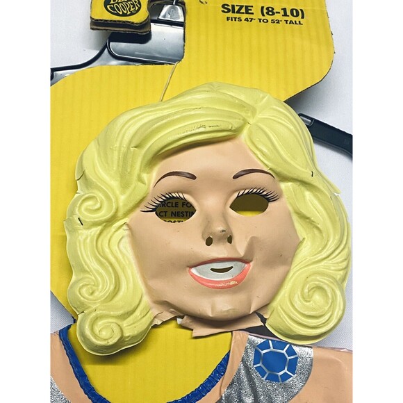 Vintage 1987 Ben Cooper Barbie Mask & Jewel Secrets Costume Size 8-10 New - READ - Picture 5 of 12